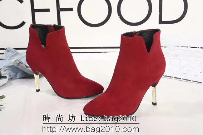 DIOR迪奧 專櫃同步新款 超仙氣質 酒紅色 高跟女靴 QZS2068